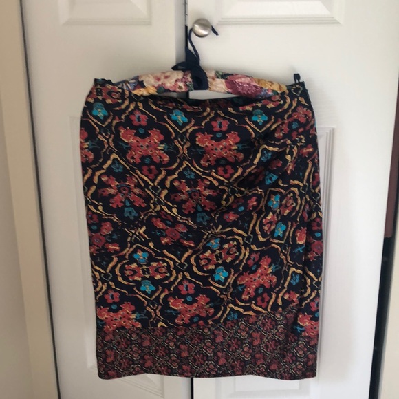 New! Silk skirt with over lap on front . - Picture 1 of 5